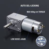 Moteur à vis sans fin DC à couple élevé YIFENG 12V 24V auto-bloquant 5840GF-555, boîte de vitesses métallique à faible bruit pour porte automatique et porte-vestes intelligent