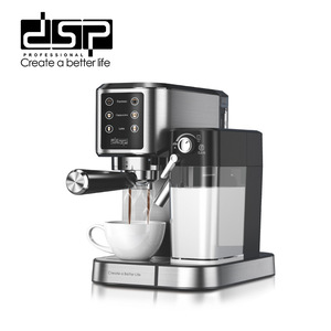 Machine à café semi-automatique Dsp avec réservoir d'eau de 1,8 L et fonction de mousseur à lait pour la maison et le bureau - Product Image 1