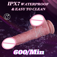 Anal Vaginal Masturbation Fernbedienung 8,5 Zoll Heizung Schub Realistische Dildo Vibrator Adult Sexspielzeug für Männer Frauen Paare