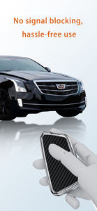 ปลอกหุ้มกุญแจรถยนต์ทำจากซิงค์อัลลอย + ABS พร้อมพวงกุญแจเหมาะสำหรับ CT6คาดิแลค XT4 <span class=keywords><strong>XT6</strong></span> XT5 - Product Image 4