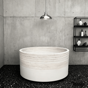 Freistehende Badewanne aus Naturmarmor, Einweich- und Massagebadewanne, Geeignet für Villen oder Hotels - Product Image 5