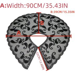 2024 púrpura negro dorado 1920s chal envuelve lentejuelas con cuentas noche capa nupcial chal <span class=keywords><strong>Bolero</strong></span> Flapper cubrir Ecoparty - Product Image 6