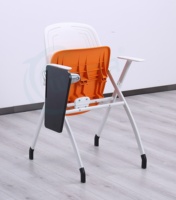 Structure en acier avec cadre en alliage d'aluminium Chaise de bureau de formation pliante et base de table de conférence pour l'école, le bureau et le réseau de livres