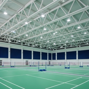 โรงงานผลิตสำเร็จรูปทนลมและโครงสร้างเหล็กสำเร็จรูปสำหรับสนามแบดมินตันสำหรับศูนย์ฝึก<span class=keywords><strong>อบรม</strong></span> - Product Image 1