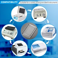 Haute transmission optique haute résistance à la corrosion verrerie en cristal de quartz fondu plaque elisa quartz 96 puits