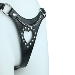 QKKQ Bragas de Cuero PU Eróticas, Lencería de Cuero para Juegos Sexuales en Pareja, Arnés de Cuero, Productos para Adultos - Product Image 5