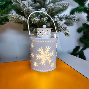 2024 Metal Christmas Candle Lantern Decor LED Candle Indoor Home Garden Decorationable Decor <b>Lights</b> - Product Image 6