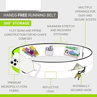 Ceinture de course personnalisée classique universelle pour fitness en plein air sac de taille réglable pour entraînement de gymnastique ceinture à rabat sac à bandoulière