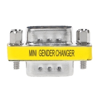 MINI adaptador de cambiador de género de 9 pines RS232 Com D-Sub VGA enchufe conectar-sata a Usb, 1 unidad
