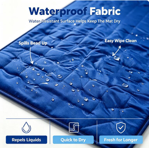 Custom Cooling Pad Portable Gel Cooling <b>Mattress</b> Pad Breathable Bed Sleep Mat Cold Mat Gel for Bed for Relieves Summer Heat - Product Image 3