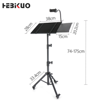 Support multimédia HEBIKUO Y-808 pour partitions, tablettes et support de téléphone pour le streaming en direct et l'enseignement
