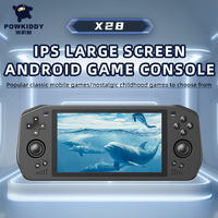 Console de jeu portable Powkiddy Android X28, écran IPS de 5,5 pouces, prise en charge HD, connexion TV, Wi-Fi, 4 Go de RAM, processeur 1,8 GHz, 3500 mAh
