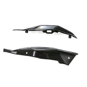 AISKA 100% Fibre de Carbone Sèche 3K Complète, Cache de Protection Thermique pour Pot d'Échappement de Moto Kawasaki Ninja H2 <span class=keywords><strong>H2R</strong></span> <span class=keywords><strong>2015</strong></span>+ - Product Image 5