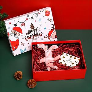Caja de regalo de Navidad de lujo personalizada Impresión de cartón para compañero de negocios Elf <span class=keywords><strong>Bar</strong></span> Caja de dos piezas - Product Image 1