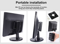 Mini PC Industrial Sin Ventilador Intel Pentium Silver J5005 DDR4 32GB Máx. 2xRJ45 LAN 2xRS232 COM HD 4K Compatible con Win10/11 Linux