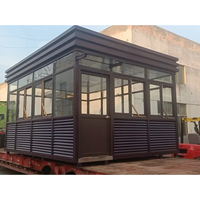 Vente en gros, petite maison personnalisée, avec loft sur roues, remorque portable, petite boîte sentry, conteneur en verre, maison à vendre