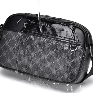 Sac à Bandoulière Carré Multifonctionnel Décontracté pour Hommes en PVC à Imprimé Géométrique Nouveau Sac de <span class=keywords><strong>Travail</strong></span> Tendance - Product Image 4