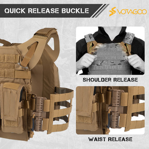 Porte-plaques tactique personnalisé JPC 2.0, système MOLLE, à libération rapide, entièrement modulaire, léger, équipement de terrain CS - Product Image 3