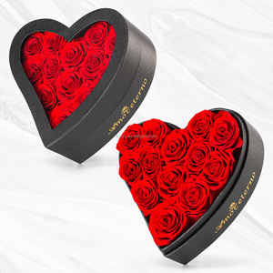 Infini immortel éternel pour toujours stabilisé roses conservées dans une boîte en coeur pour la Saint-Valentin cadeau d'anniversaire de la fête des pères des mères - Product Image 2