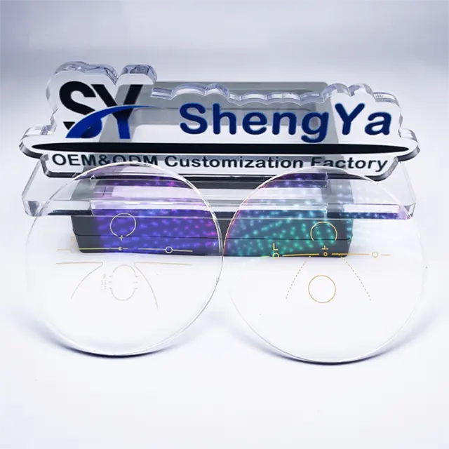 1.56 프로그레시브 블루 블록 UV420 제조 업체 안경 lentes opticos 광학 렌즈 렌즈 SF 블루 컷 렌