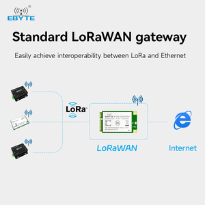 อีไบท์ E106 ซีรีส์โมดูลเกตเวย์ LoRaWAN SX1302 433/470/868/915MHz 27dBm โมดูล RF ฮาล์ฟดูเพล็กซ์ PA LNA ในตัว ความเร็วสูง - Product Image 4