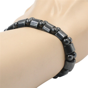 Braccialetti da <span class=keywords><strong>uomo</strong></span> alla moda in ematite naturale, braccialetto con <span class=keywords><strong>perline</strong></span> fatte a mano -2 ST037 - Product Image 4