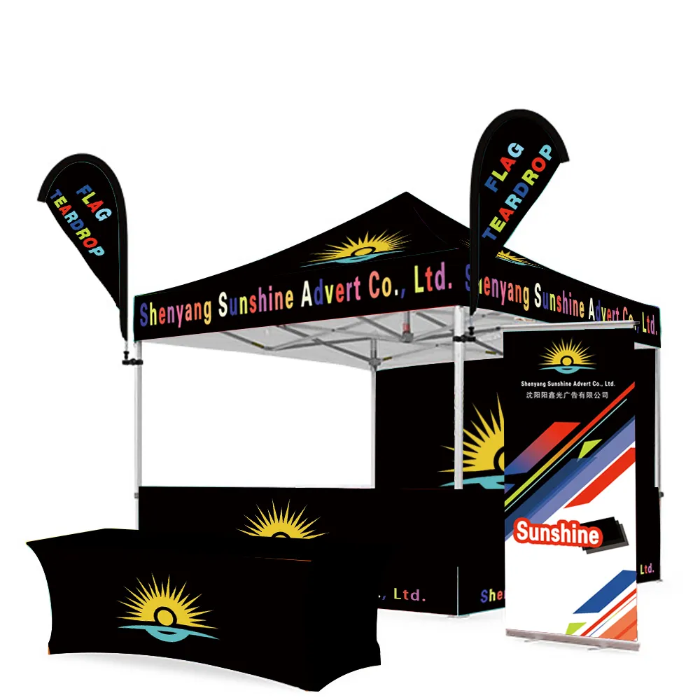 Business event nice-looking branding folding gazobe pop up tent