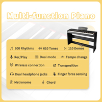 LeGemCharr Upright Piano Keyboard 88 Key Midi Controller Keyboard Digital Piano Digital Acoustic Piano for Sale