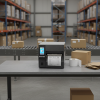 Printer Barcode Thermal Warna Kecepatan Tinggi ZT421 300dpi Baru, Printer Label Industri, Antarmuka USB, Tersedia