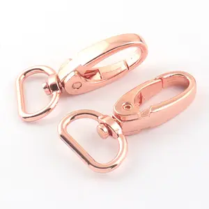 Customized Lobster Swivel Clasp Bag Hardware Metal Swivel Snap Hook For Handbag