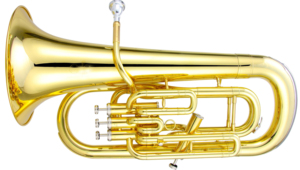 EUPHONIUM 3+1 PISTONS Clé Sib <span class=keywords><strong>Instrument</strong></span> en laiton <span class=keywords><strong>Instrument</strong></span> de musique Étui rigide plaqué argent Modèle EU-743 - Product Image 2
