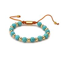 Gelang pulsera hombre ular magnetik pria gelang semanggi akrilik 18K emas tidak pudar tahan air benang sutra gelang