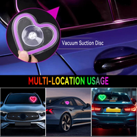 Projecteur LELANPU Halo Window RGB Déco Voiture Projecteur Future Taxi Demon Eyes Lumières Auto Accessoires de Voiture Lumière de Décoration LED
