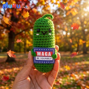 Pepino de Ganchillo Personalizado al por Mayor con Logotipo, Fabricante de Juguetes Amigurumi de Pepino, Precio de Fábrica, OEM - Product Image 4