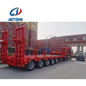 Heavy Duty Lowbed <span class=keywords><strong>Remorque</strong></span> Vente Afrique du Sud Lowbed Semi <span class=keywords><strong>Remorque</strong></span> 5 Essieux - Product Image 3
