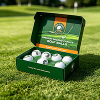 Caja de Embalaje de Cartón Corrugado para Pelotas de Golf con Impresión Personalizada, Caja para Envíos de Pelotas de Golf, Regalos Deportivos y Comercio Electrónico