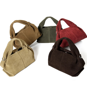 Logo Personnalisé Daim Souple Hobo <span class=keywords><strong>Sac</strong></span> Femme Grand Slouchy Épaule Main <span class=keywords><strong>Vintage</strong></span> Grossiste Tote OEM ODM Service Commande Gros - Product Image 2