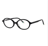 Lunettes de lecture ovales en acétate HL56076 à motif rayé, légères, unisexe, largeur de lentille 52 mm, pour usage quotidien