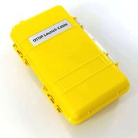Caja de cable de lanzamiento OTDR profesional de 500M/1000M SC/UPC a SC/APC, anillos eliminadores de zona muerta de fibra óptica monomodo G652D