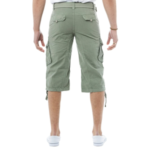 Pantalones Cortos Cargo de Lona Deportivos Casuales para Hombre, Diseño Personalizado, Patrón Sólido, Pantalones Cortos de Verano de Alta Calidad, Transpirables, Largos hasta la Rodilla - Product Image 2