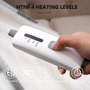 Couverture électrique certifiée CE RoHS EMC, matelassée, fabriquée aux États-Unis, économie d'énergie, chauffante, lavable, couverture chauffante électrique pour la maison - Product Image 3