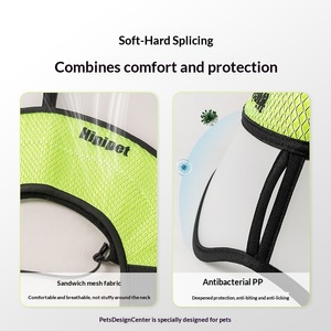 Collier de protection souple et durable post-opératoire pour grands chiens et chats avec fermeture auto-agrippante anti-léchage et anti-griffures - Product Image 2