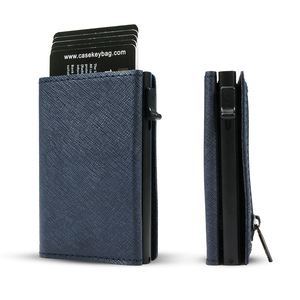 CASEKEY NEW Design Golden Supplier PU Leather <b>RFID</b> Pop up <b>Wallet</b> Saffiano Style <b>Wallet</b> Pop up <b>Wallet</b> <b>for</b> <b>Men</b> - Product Image 3