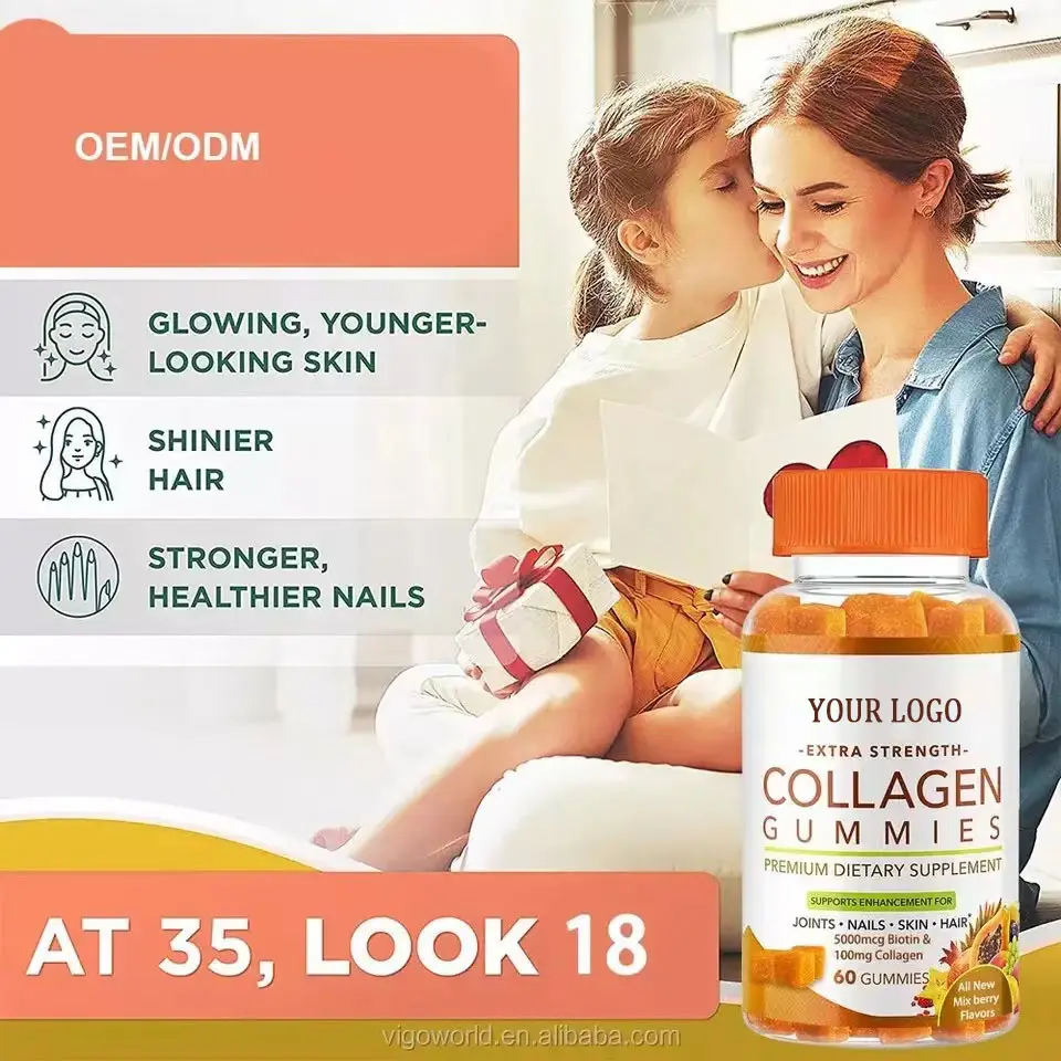 Collagen gummy terlaris Amazon untuk produk kesehatan kecantikan wanita