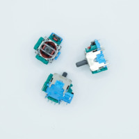 Capuchon de joystick de qualité supérieure pour jeux vidéo, compatible avec One et Pro, avec base verte/bleue et sans vibration