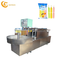 Machine de remplissage et de scellage de tubes pour bâtonnets glacés, Emballeuse automatique de tubes en plastique longs pour jus et bâtonnets glacés, Scelleuse liquide haute vitesse