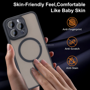 Étui de téléphone portable de qualité supérieure, respectueux de la peau, mat, en TPU+PC, résistant aux chocs, sûr, magnétique, étanche, anti-traces de doigts, pour - Product Image 3