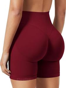 Short de yoga push up sans couture avec logo personnalisé pour femmes Gym Fitness Scrunch Butt Gym Sport Fitness entraînement sans couture - Product Image 6