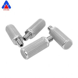 Cartucho de filtro de metal sinterizado poroso Acero inoxidable 316L Interfaz roscada Elemento de filtro sinterizado para filtración de aceite - Product Image 5