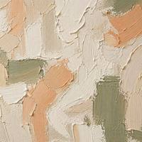 Peinture à l'huile peinte à la main Wabi-Sabi abstraite, technique cuillère à peinture et impasto, sur toile, cadre carré en alliage d'aluminium, personnalisable, vente en gros